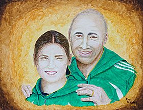 Katie Taylor and her Dad Pete.